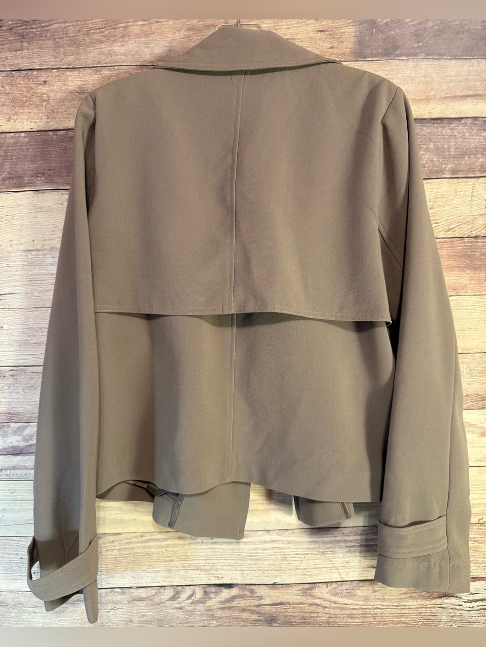 Premise Taupe Women's Trench Style Jacket Business Casual - Picture 2 of 8